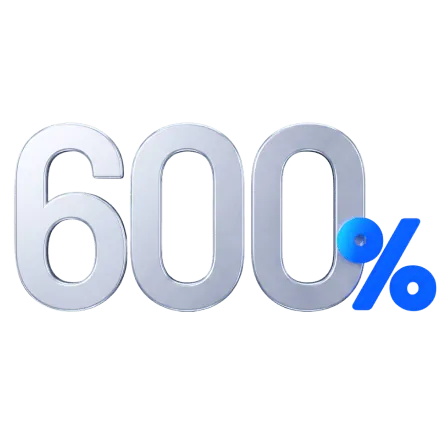 600%